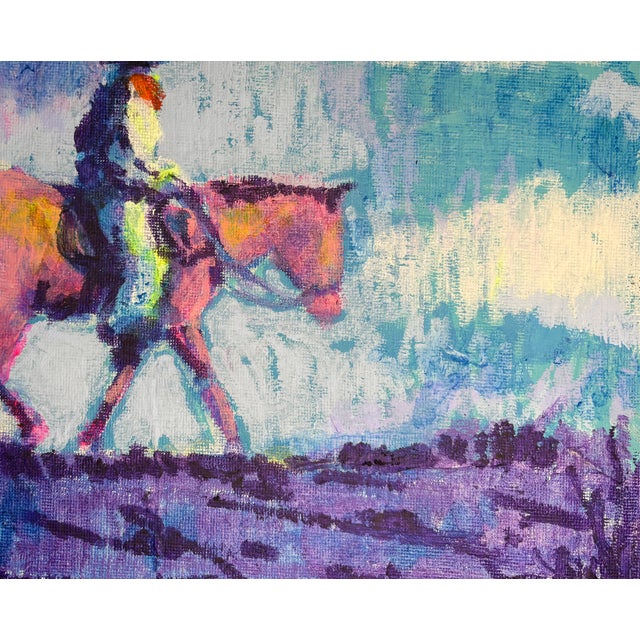 Figurative Rider and the Sky Cowboy Painting by Joseph Christy For Sale - Image 3 of 6