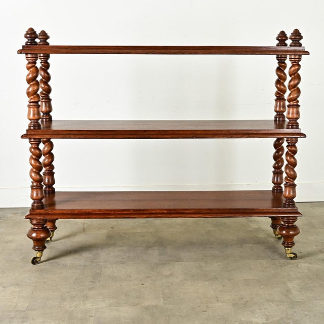English 19th Century Oak Butler’s Trolley For Sale - Image 9 of 9