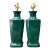 Vintage Glazed Ceramic Table Lamps - Pair For Sale