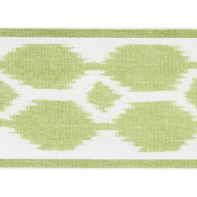 Contemporary Sample - Schumacher Telia Tape in Leaf For Sale - Image 3 of 3
