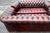 Pair of English Chesterfield Sofas in Burnished Burgundy Leather, Circa 1950s For Sale - Image 9 of 13