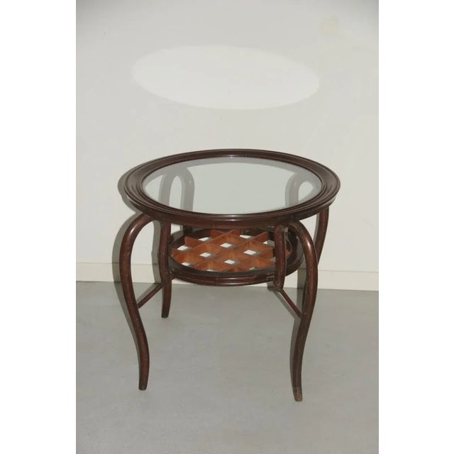 Wood Round Italian Table, 1950s For Sale - Image 7 of 8