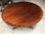 48” Round Mahogany Georgian Style Accent Foyer Table by Leighton Hall - Showroom Sample For Sale - Image 4 of 8