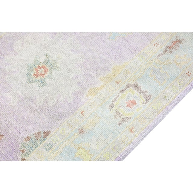 Turkish Modern Turkish Oushak Rug 3'1" x 6'9" For Sale - Image 3 of 9