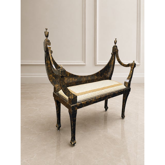 Bring the grandeur of Continental European design into your space with this spectacular Italian Neoclassical style curule-...