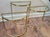 Hollywood Regency 1960s Hollywood Regency Brass Demilune Nesting Tables - Set of 3 For Sale - Image 3 of 5