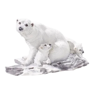 Boehm Porcelain Polar Bear With Cubs Figurine