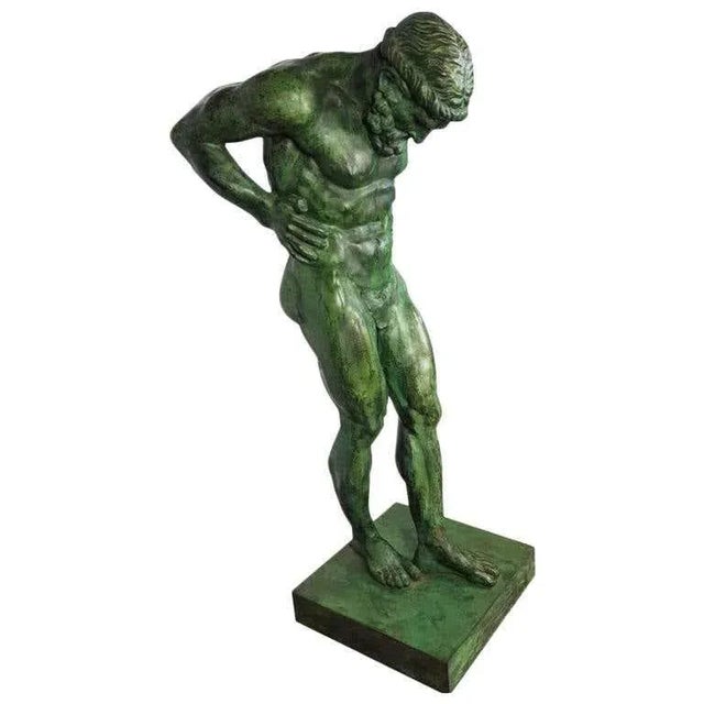 Large Bronze Statue of Atlas, 20th Century For Sale - Image 10 of 10