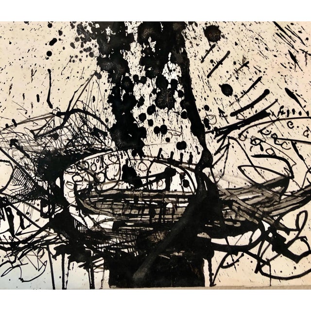 1960s John Levee Abstract Expressionist Drawing, 1969 For Sale - Image 5 of 12