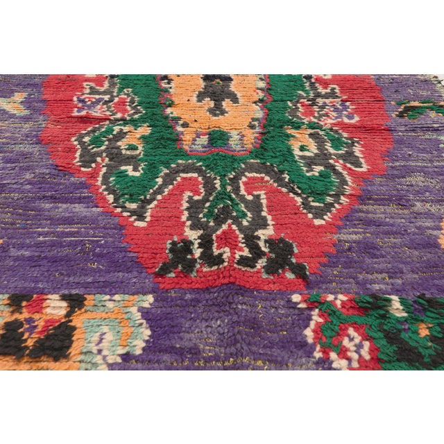 Late 20th Century Vintage Boujad Moroccan Rug, 03'08 X 07'06 For Sale - Image 5 of 10