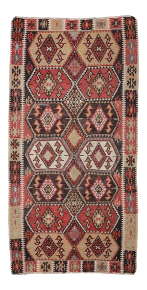 Mid 20th Century Vintage Turkish Kilim Rug