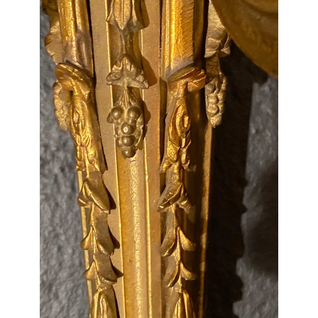 Adams Style Five Arm Dore Bronze Wall Sconces - a Pair, Tassel Decorated For Sale - Image 12 of 13