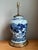 Antique Style Blue Ceramic Lamp With Wooden Base For Sale - Image 17 of 17