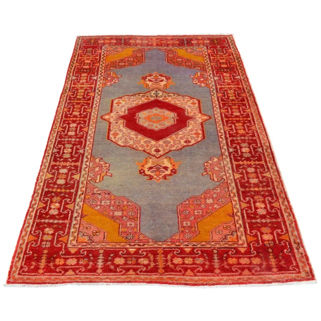 Early 21st Century Early 20th Century Antique Turkish Rug - 3'7" X 6'3" For Sale - Image 5 of 14