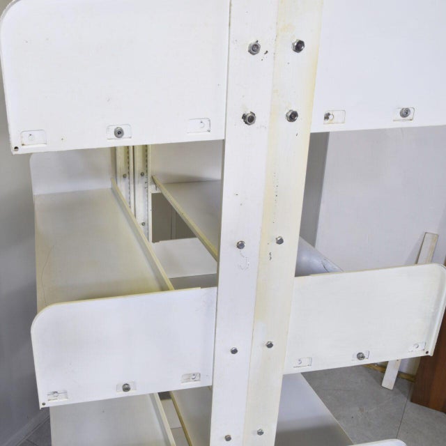 Industrial Shelving Units in White Lacquered Metal from Lips Vago, 1970s, Set of 3 For Sale - Image 11 of 17