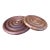 Circa 1960s Vintage Dansk Teak Round Wooden Trivets, Jens Quistgaard - 2 Pieces For Sale