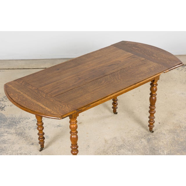 Antique French Country Oak Farm Table, Provence, Late 19th Century For Sale - Image 11 of 18