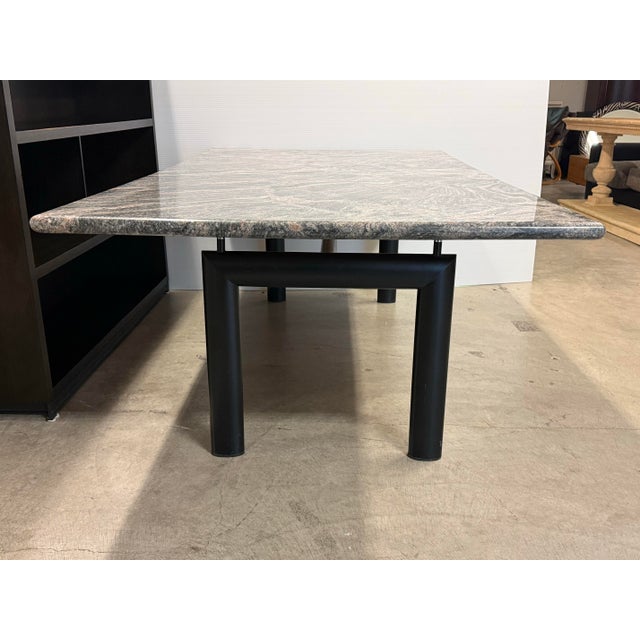 Le Corbusier Le Corbusier Lc6 Tube D’Avion Base + Bespoke Granite Top Dining Table For Sale - Image 4 of 12