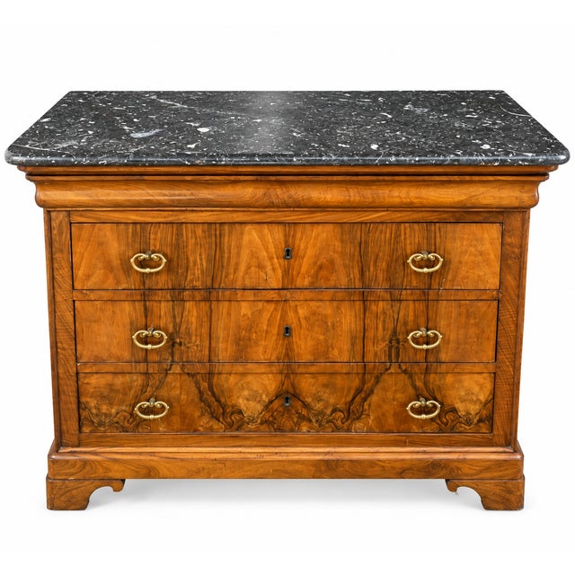 19th Century Louis Philippe Secretary in Walnut Veneer and Burr Walnut For Sale - Image 10 of 10