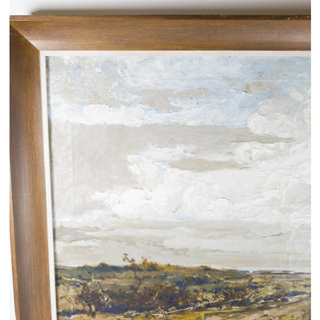 Early 20th Century English or American Coastal Dune Impressionist Landscape Painting For Sale - Image 4 of 12