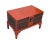 Red Antique Accent Cabinet Trunk With a Stand For Sale - Image 4 of 10
