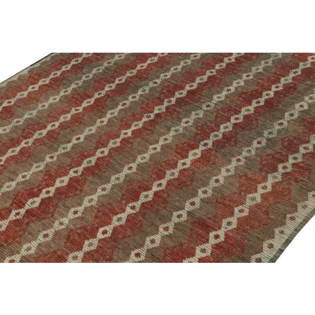 Rug & Kilim Rug & Kilim’s Modern Rug with Beige-brown Geometric Patterns - 12x15 For Sale - Image 4 of 7