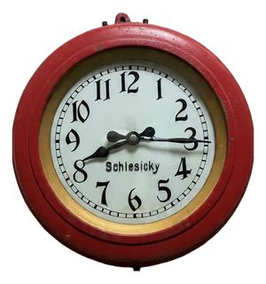 Shop Clock by CTW for F. Schlesicky, 1900s