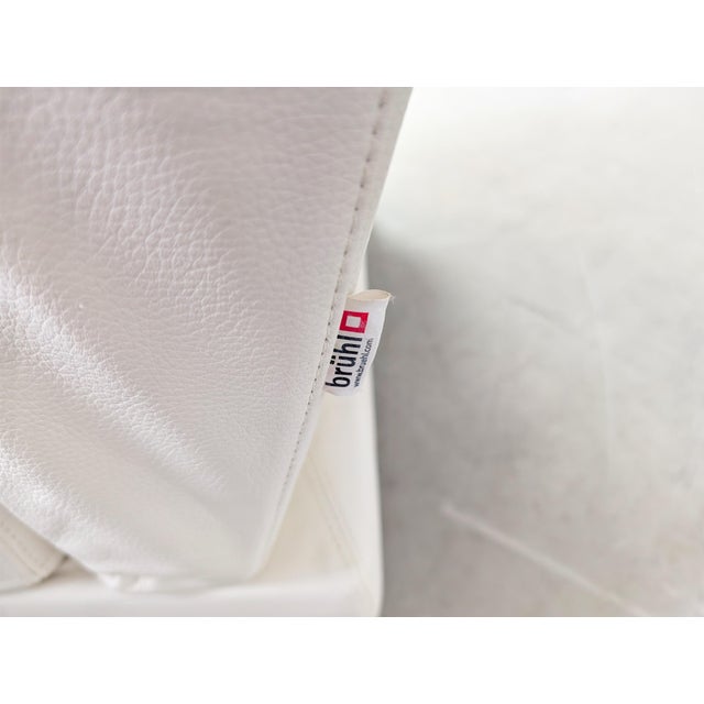 White Moule Corner Sofa in Leather from Brühl For Sale - Image 8 of 15