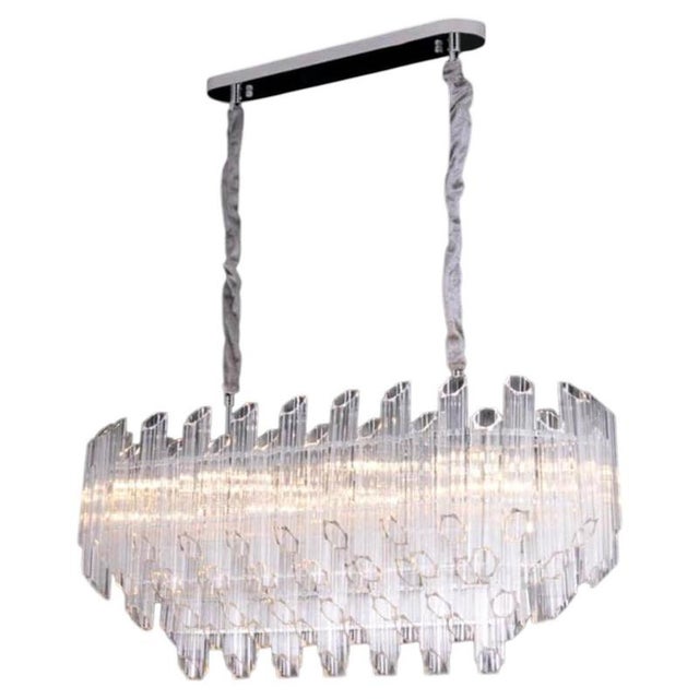 Metal Collection Iceberg Chandelier in Metal and Glass by Jago For Sale - Image 7 of 7