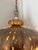 Campaign Mid 20th Century 4 Light Large Pendant Lamp With Pull Chain For Sale - Image 3 of 11