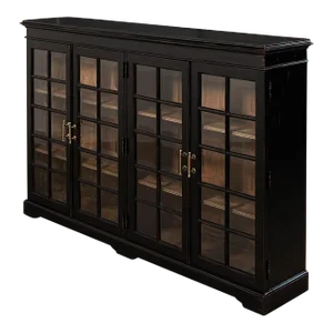 Rustic Country Style Low Bookcase