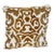 Custom Baroque Moorish Silk Velvet Appliqué Throw Pillow, India, 1980 For Sale