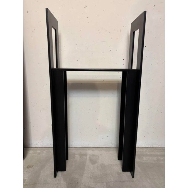 Steel Console by Léopold Gest for Protis 1980 For Sale - Image 4 of 11
