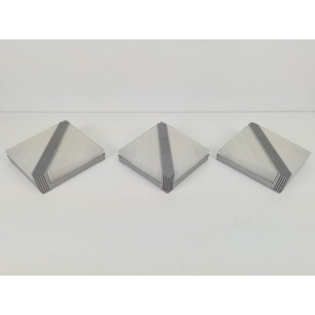 Vintage Wall Lamps from Fratelli Martini, Italy, 1980, Set of 3 For Sale - Image 6 of 13