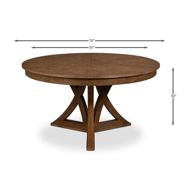 Modern Oak Dining Table - 70" For Sale - Image 11 of 11