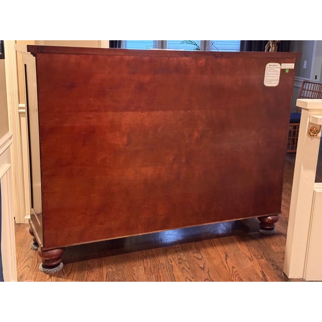 2010s Restoration Hardware Cedar Lined Eleven Drawer Mahogany Finish Gentleman’s Chest For Sale - Image 5 of 18