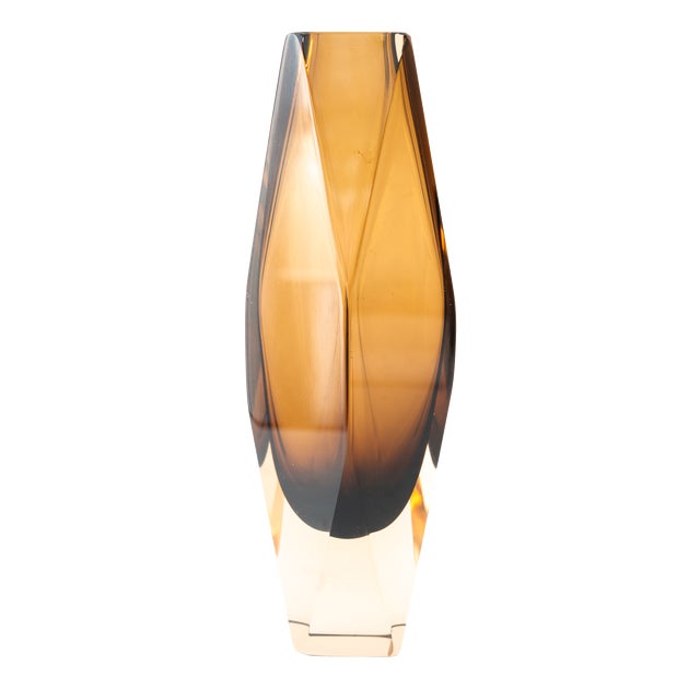 Sommerso Murano Glass Vase, Vienna, Austria, 1960s by Murano For Sale