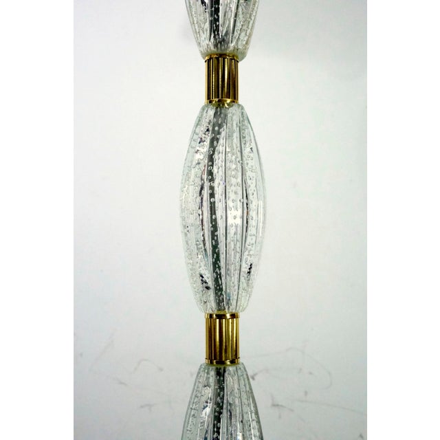 Italian Murano Glass and Brass Floor Lamp by Ercole Barovier, 1940s For Sale - Image 11 of 15