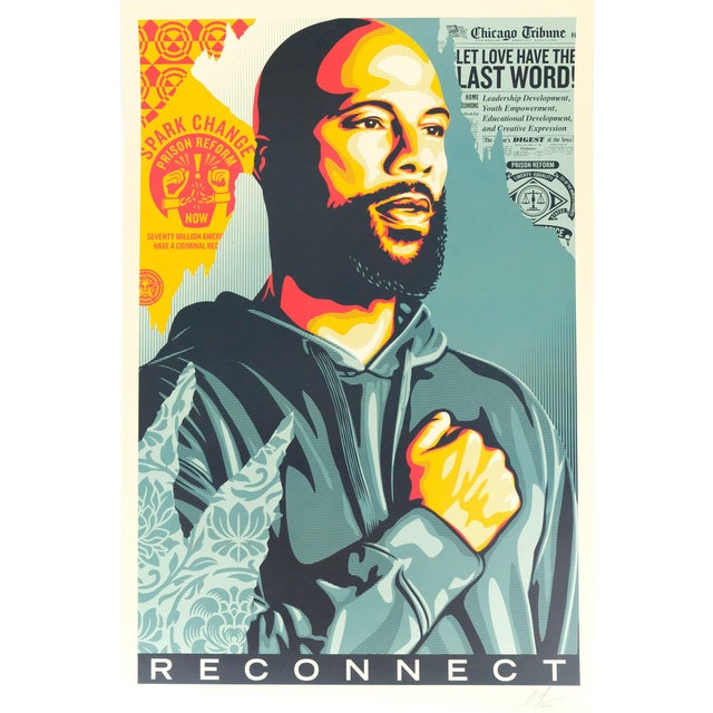 Shepard Fairey, Reconnect, Lithograph For Sale