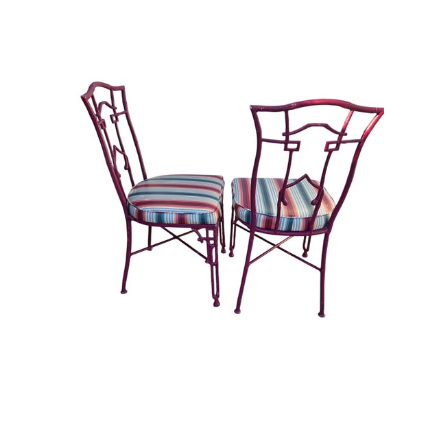 Great Vintage designer chairs in great condition. they do have some paint ware. see matching chairs in our chairish...