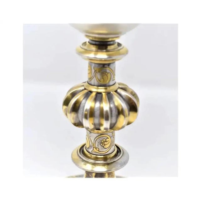 19th Century Antique French 950 Silver Gilt Enamel Chalice by Placide Poussielgue-Rusand For Sale - Image 5 of 12