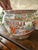 Chinese Vintage Chinese Export Porcelain Fishbowl Jardiniere Mandarin Scene Chinoiserie Planter For Sale - Image 3 of 12