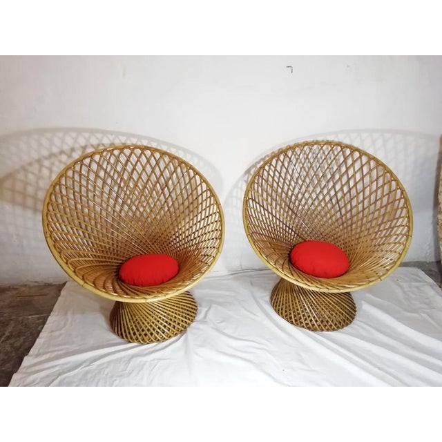 Mid-Century Modern Italian Model Primavera Armchairs by Franco Albini & Franca Helg for BBB Bonacina, 1968, Set of 2 For Sale - Image 3 of 17