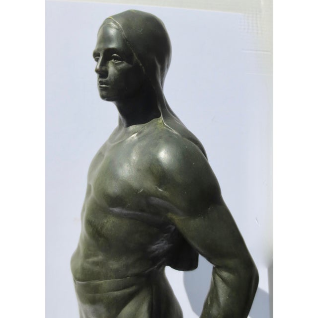 Henri Alphonse Nelson Bronze Sculpture " DockWorker" For Sale - Image 4 of 12