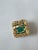 Metal 24.87 Carats, Natural Zambian Emerald Sugarloaf & Yellow Diamonds Cocktail Ring, Us Size 6.5 For Sale - Image 7 of 11