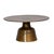Forma Brass Pedestal Modern Industrial Coffee Table For Sale In Los Angeles - Image 6 of 10