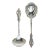 Mid 20th Century Silverplate Scallop Serving Spoons- a Pair For Sale