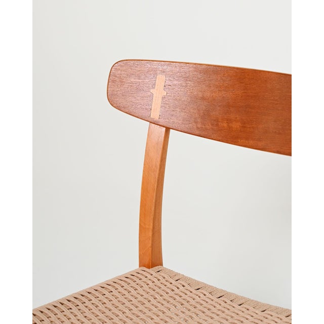 Vintage CH23 Chairs by Hans J. Wegner for Carl Hansen & Søn, 1950s, Set of 6 For Sale - Image 9 of 12