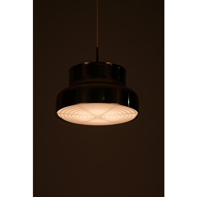 Produced in Sweden by Ateljé Lyktan, 1960s Design Anders Pehrson. Diameter 40 cm. Complete with acrylic diffuser. Good...