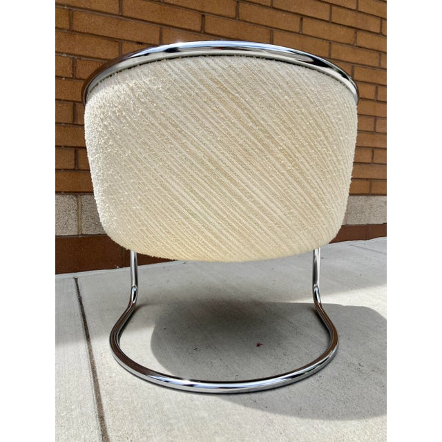 Thonet Thonet Club Tub Chrome Cantilever Lounge Chair Anton Lorenz for Thonet For Sale - Image 4 of 13